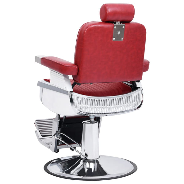 vidaXL Barbershop Chair Red 68x69x116 cm Artificial Leather