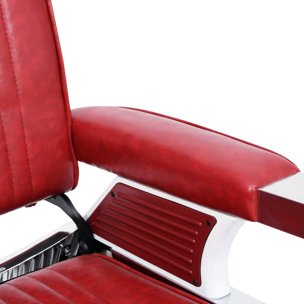 vidaXL Barbershop Chair Red 68x69x116 cm Artificial Leather