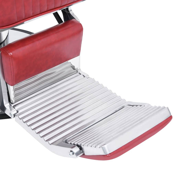 vidaXL Barbershop Chair Red 68x69x116 cm Artificial Leather