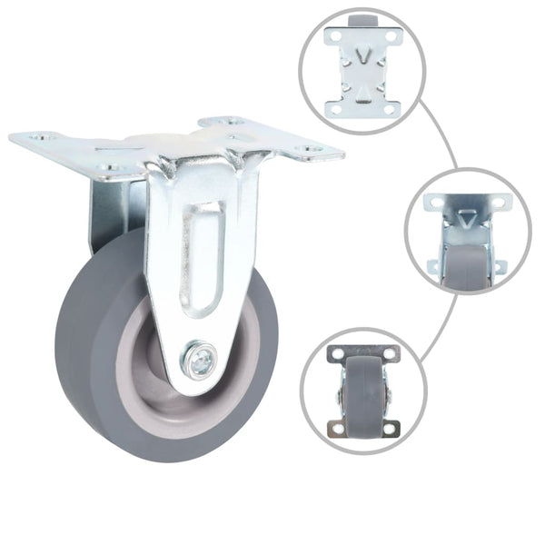 vidaXL Swivel Casters 4 pcs. 50 mm