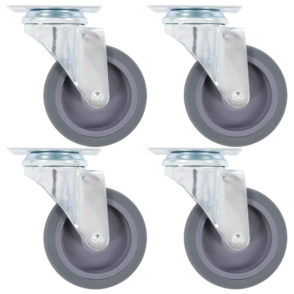 vidaXL Swivel Casters 4 pcs. 75 mm