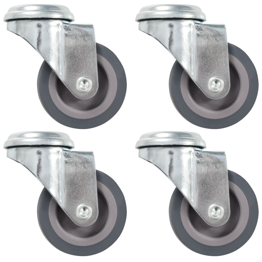 vidaXL Swivel Casters with Bolt Hole 4 pcs 50 mm