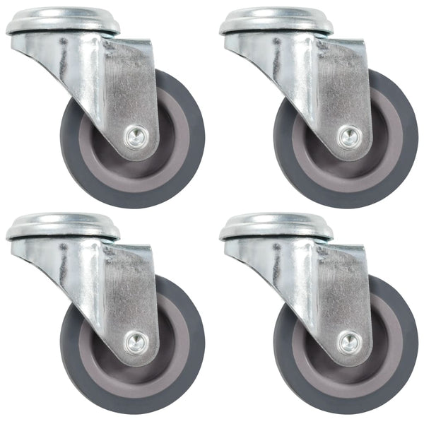 vidaXL Swivel Casters with Bolt Hole 4 pcs 50 mm