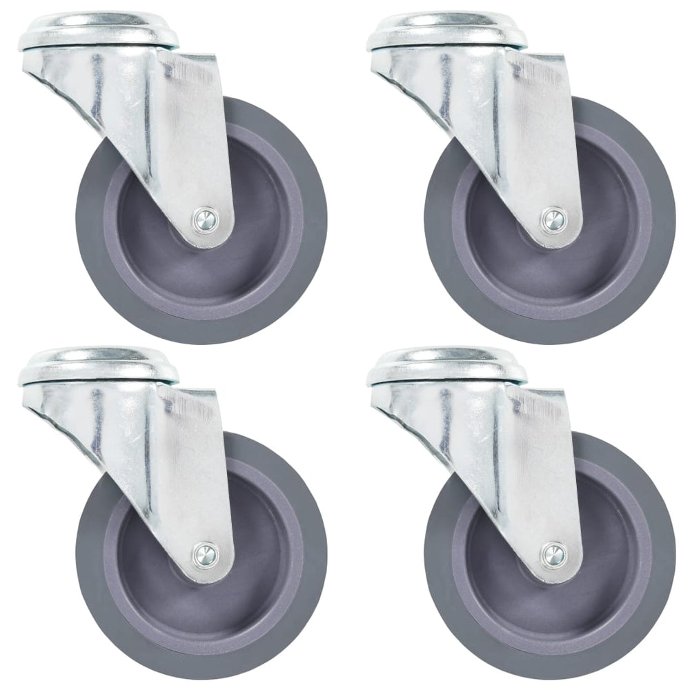 vidaXL Bolt Hole Swivel Casters 4 pcs. 75 mm