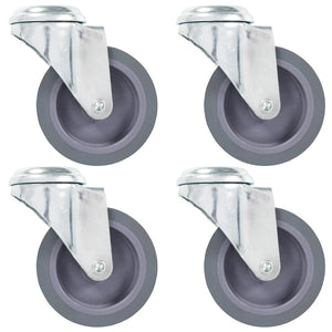 vidaXL Bolt Hole Swivel Casters 4 pcs. 75 mm