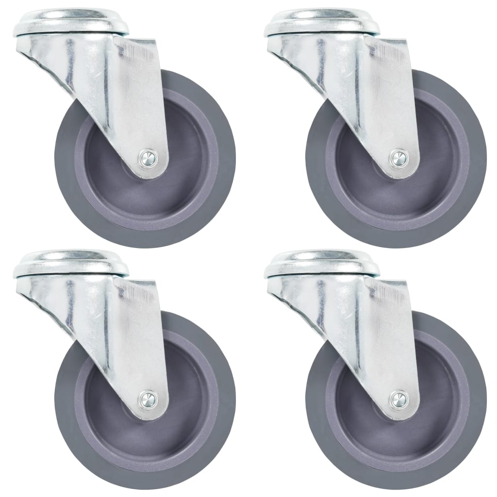 vidaXL Bolt Hole Swivel Casters 4 pcs. 75 mm