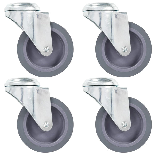 vidaXL Bolt Hole Swivel Casters 4 pcs. 75 mm