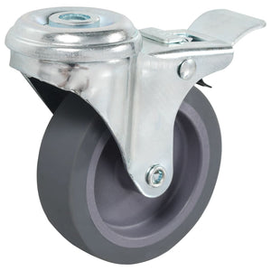 vidaXL Swivel Casters with Bolt Hole and Double Brakes 4 pcs 75 mm