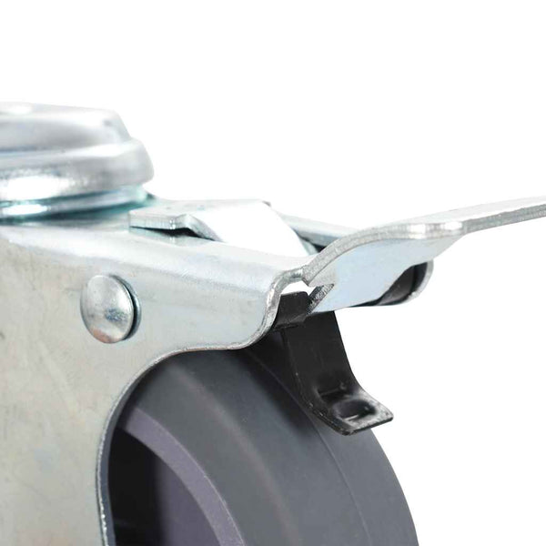 vidaXL Swivel Casters with Bolt Hole and Double Brakes 4 pcs 75 mm
