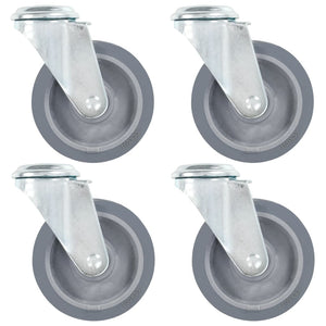 vidaXL Swivel Casters with Bolt Hole 4 pcs. 100 mm