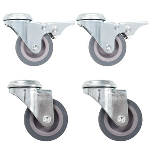 vidaXL Swivel Casters with Bolt Hole 4 pcs 50 mm