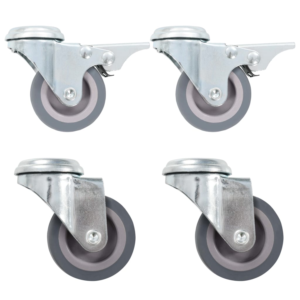 vidaXL Swivel Casters with Bolt Hole 4 pcs 50 mm