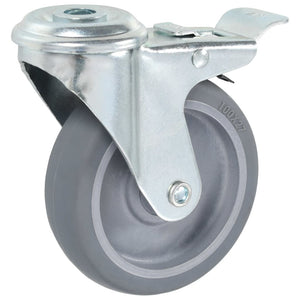 vidaXL Swivel Casters with Bolt Hole 4 pcs. 100 mm