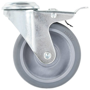 vidaXL Swivel Casters with Bolt Hole 4 pcs. 100 mm