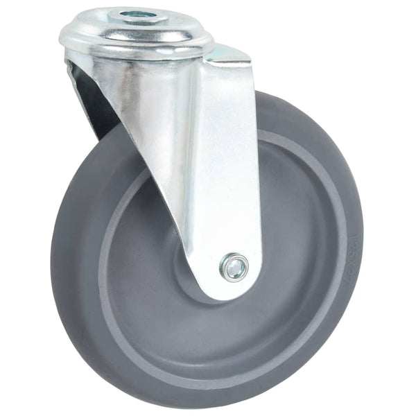 vidaXL Swivel Castor Wheels with Bolt Hole 4 pcs. 125 mm