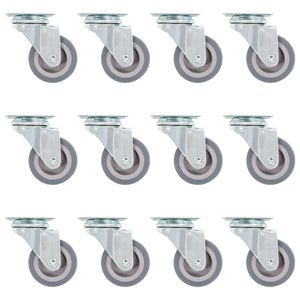 vidaXL Swivel Casters 12 pcs. 50 mm