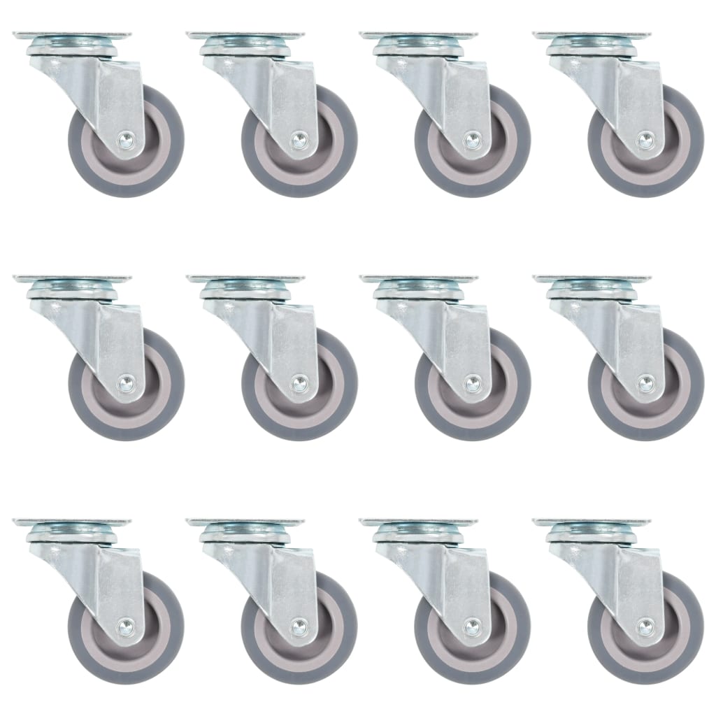 vidaXL Swivel Casters 12 pcs. 50 mm