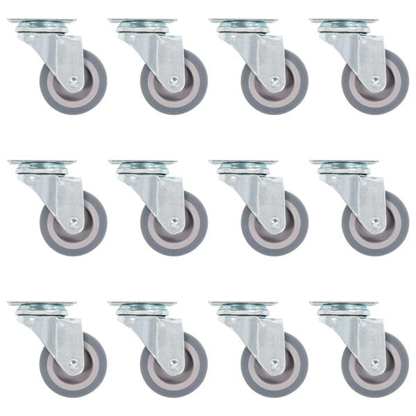 vidaXL Swivel Casters 12 pcs. 50 mm
