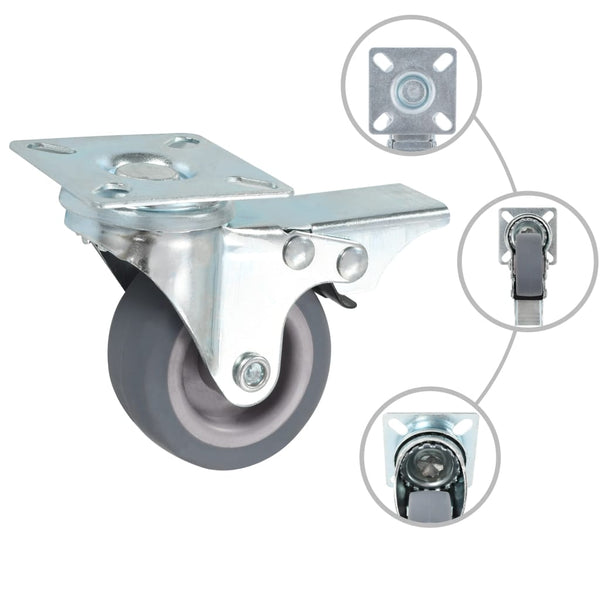 vidaXL Swivel Castors 4 pcs. 50 mm