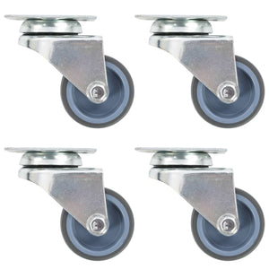 vidaXL Twin Wheel Swivel Castors 4 pcs. 50 mm