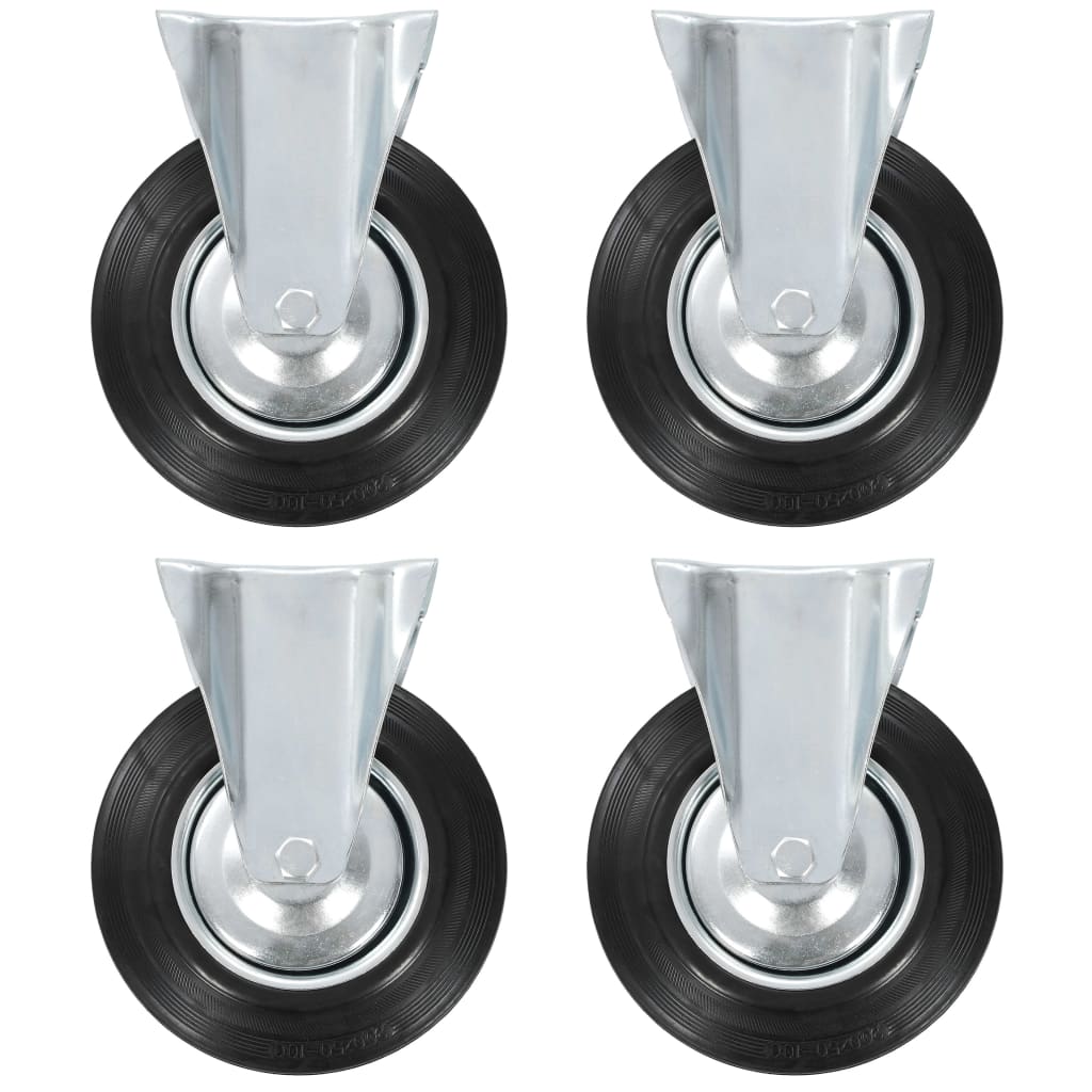 vidaXL Swivel Casters 4 pcs. 200 mm