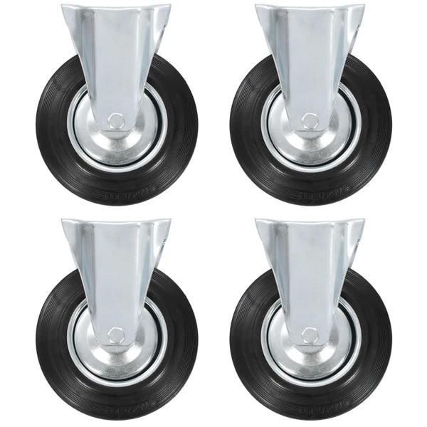 vidaXL Swivel Casters 4 pcs. 200 mm