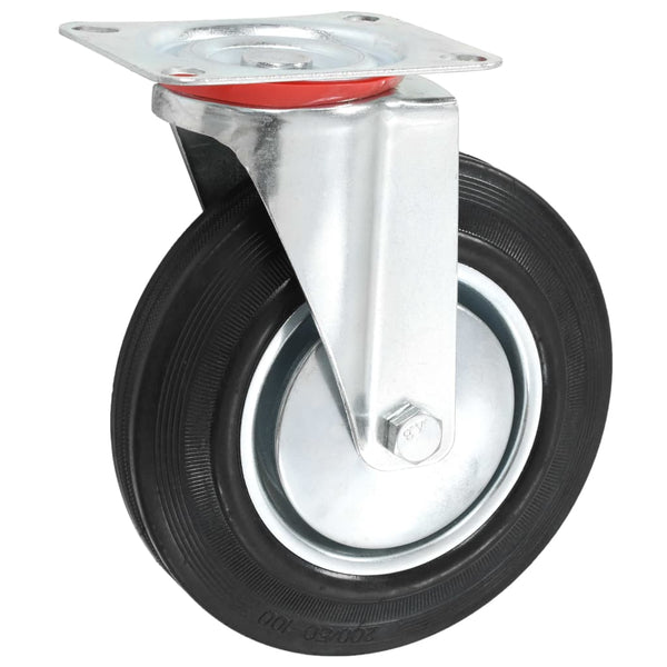 vidaXL Swivel Casters 4 pcs. 200 mm