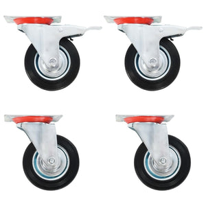 vidaXL Swivel Casters 4 pcs. 100 mm