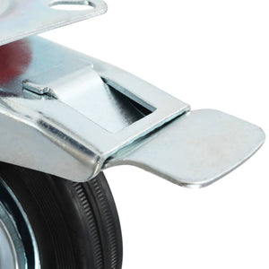 vidaXL Swivel Casters 4 pcs. 100 mm