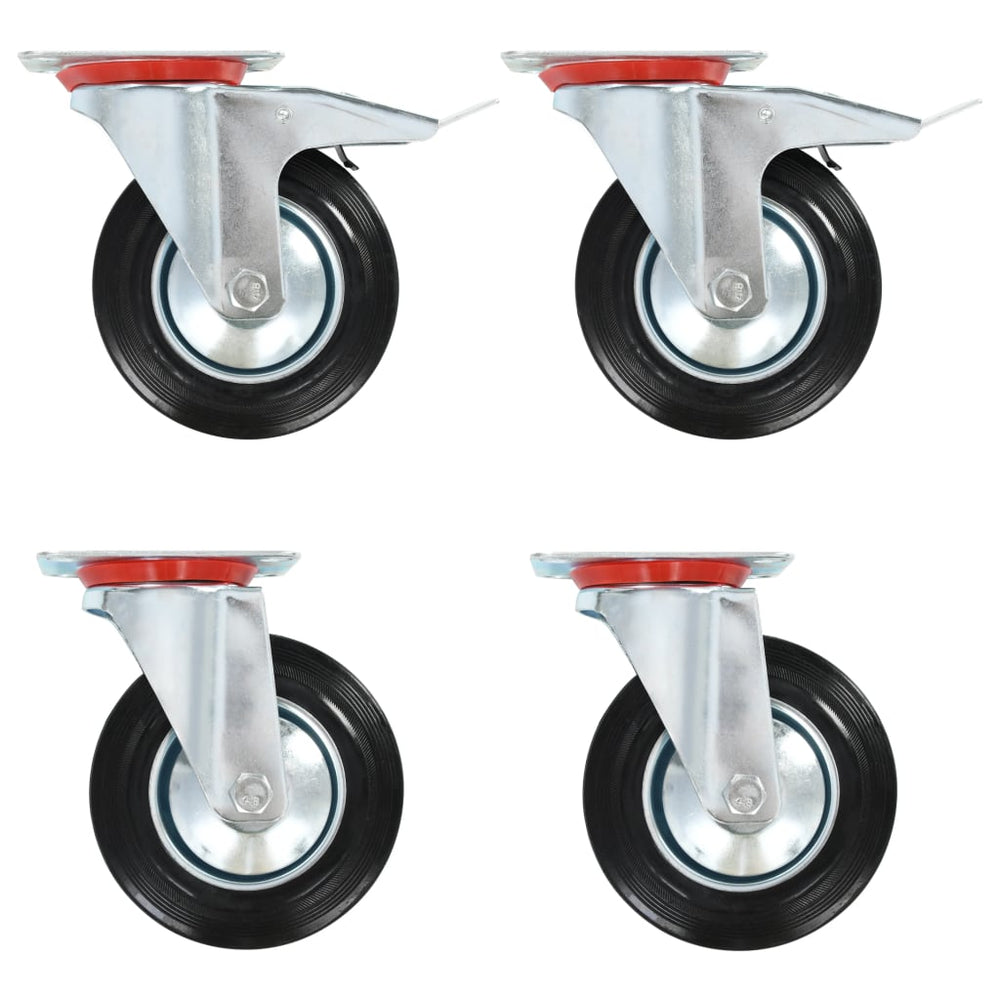 vidaXL Swivel Castors 4 pcs. 160 mm