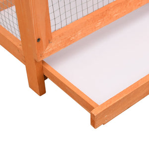 vidaXL Bird Aviary Pinewood & Firwood 125.5x59.5x164 cm