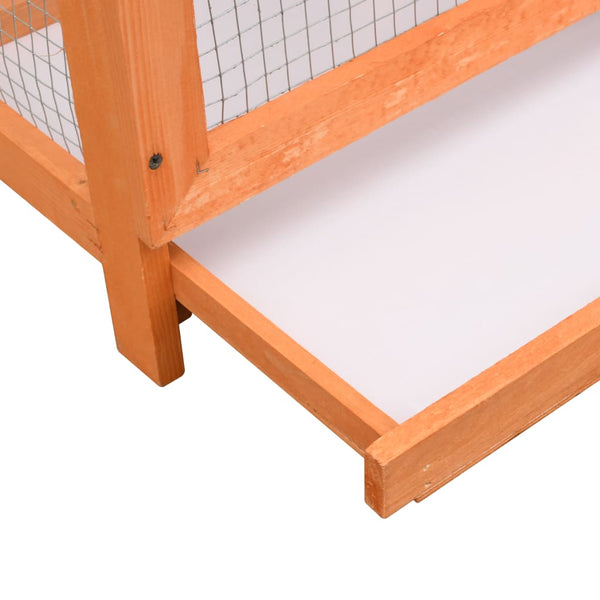 vidaXL Bird Aviary Pinewood & Firwood 125.5x59.5x164 cm