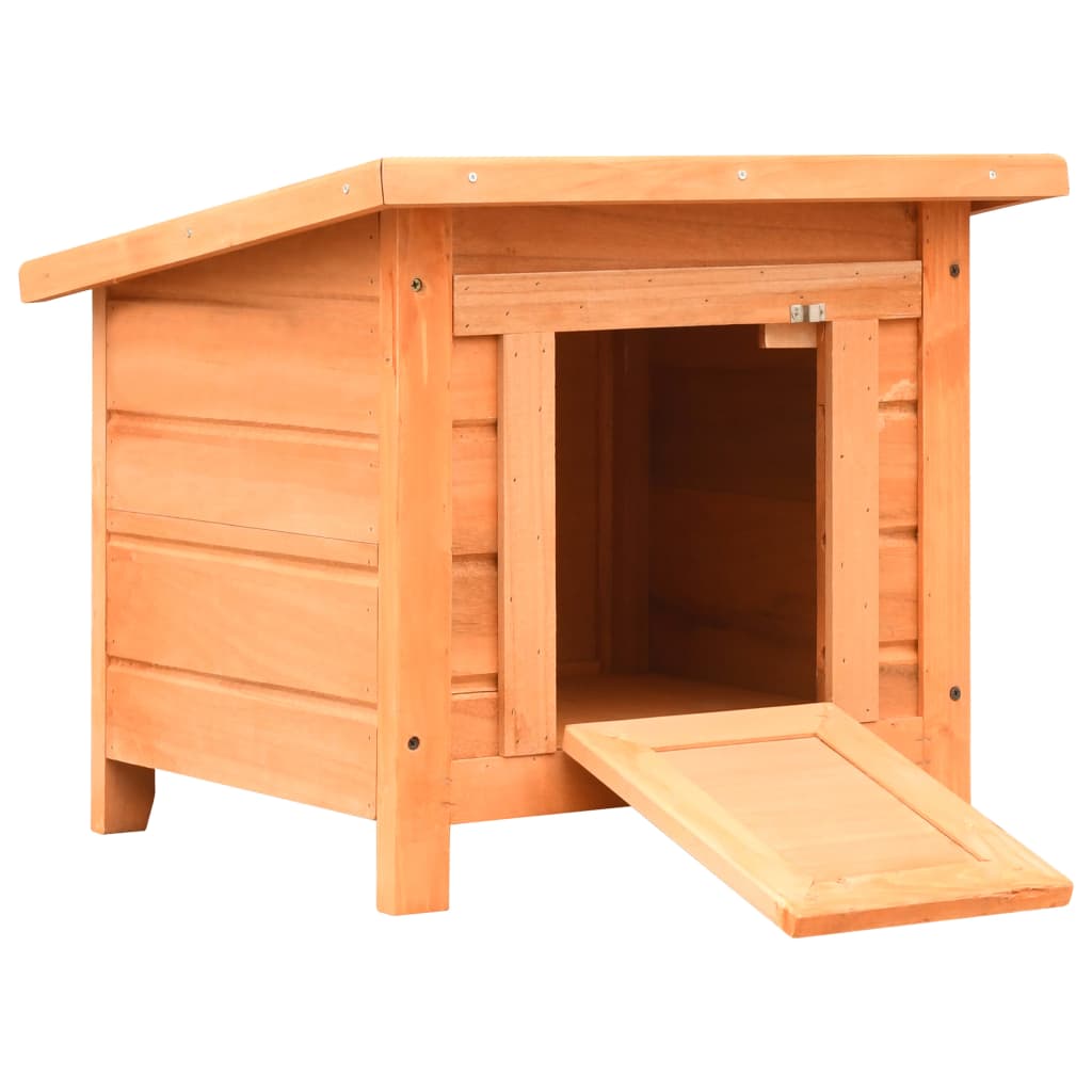 vidaXL Cat House 50x46x43.5 cm Pine Wood & Fir Wood