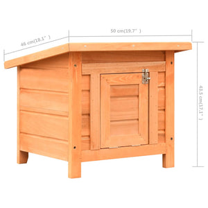 vidaXL Cat House 50x46x43.5 cm Pine Wood & Fir Wood