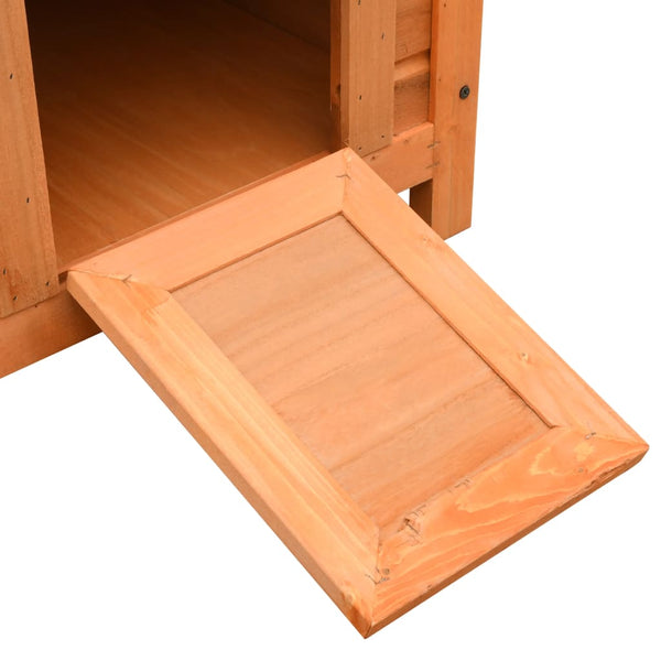 vidaXL Cat House 50x46x43.5 cm Pine Wood & Fir Wood