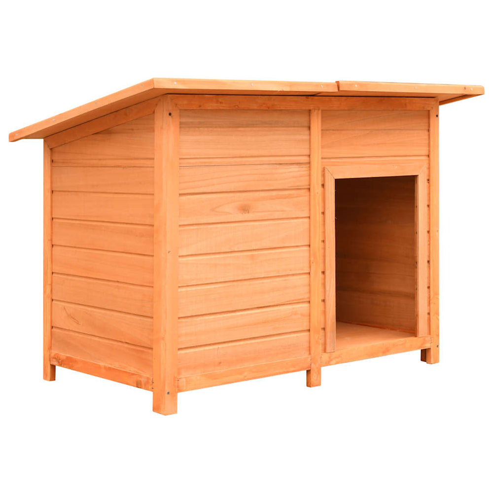 vidaXL Dog Kennel Pine & Fir Wood 120x77x86 cm