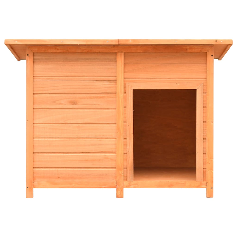 vidaXL Dog Kennel Pine & Fir Wood 120x77x86 cm