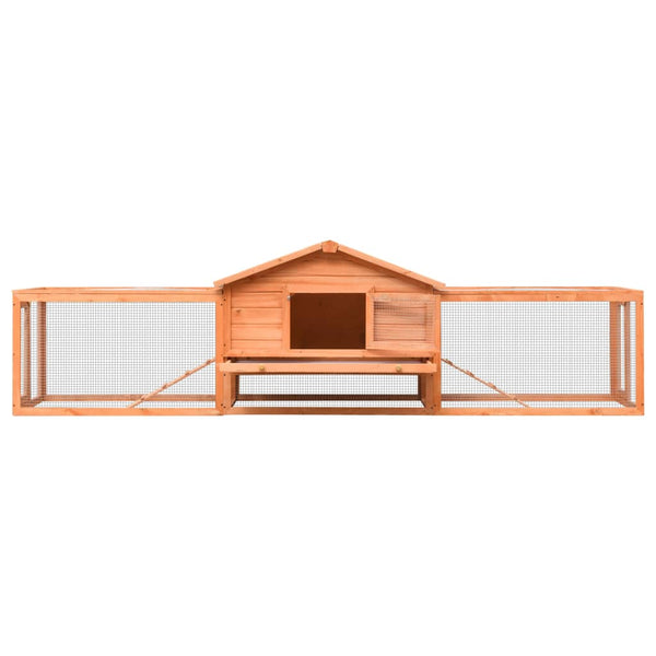 vidaXL Rabbit Hutch 310x70x87 cm Pine & Fir Wood