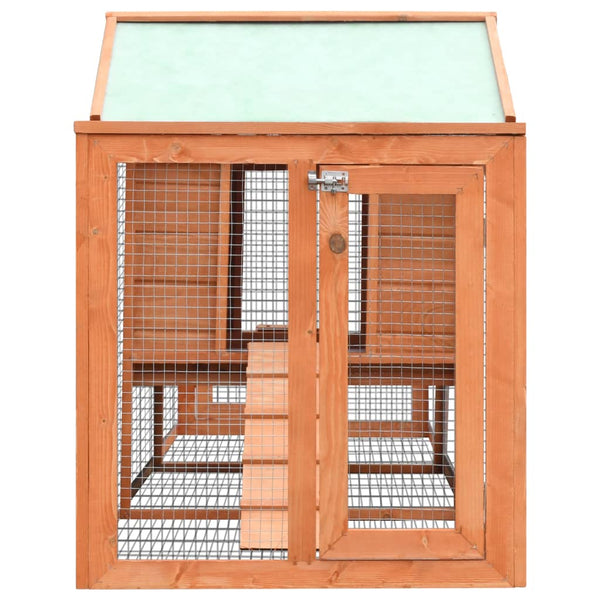 vidaXL Rabbit Hutch 310x70x87 cm Pine & Fir Wood