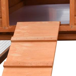 vidaXL Rabbit Hutch 310x70x87 cm Pine & Fir Wood