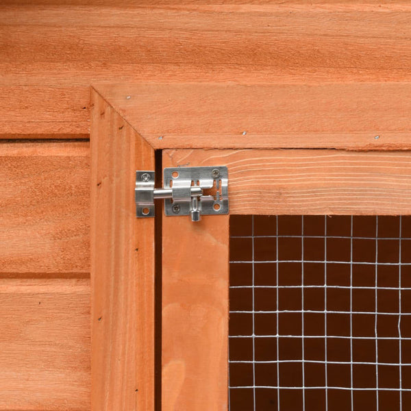 vidaXL Rabbit Hutch 310x70x87 cm Pine & Fir Wood