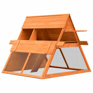 vidaXL Rabbit Hutch Pine Wood & Fir Wood 152x128x108 cm