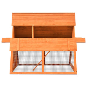 vidaXL Rabbit Hutch Pine Wood & Fir Wood 152x128x108 cm