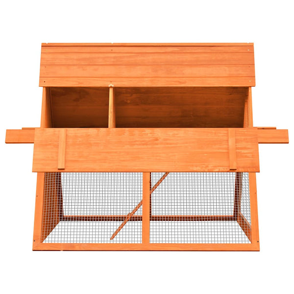vidaXL Rabbit Hutch Pine Wood & Fir Wood 152x128x108 cm