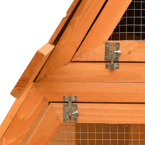 vidaXL Rabbit Hutch Pine Wood & Fir Wood 152x128x108 cm
