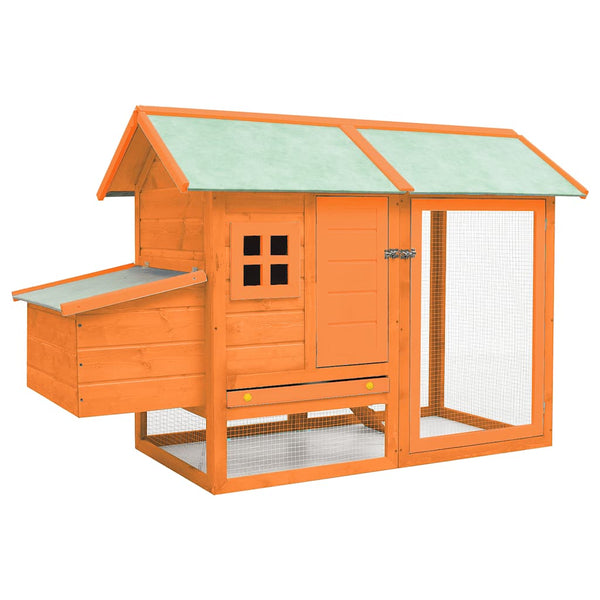 vidaXL Chicken Coop 170x81x110 cm Pinewood & Firwood