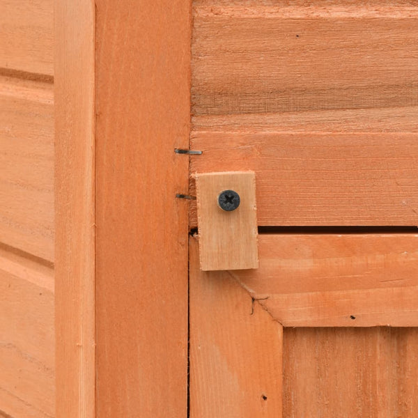 vidaXL Chicken Coop 126x117x125 cm Pine & Fir Wood