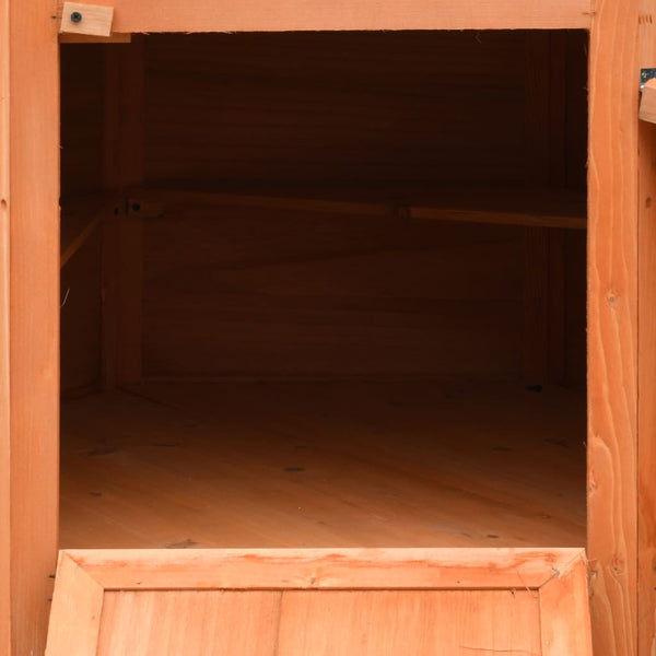 vidaXL Chicken Coop 126x117x125 cm Pine & Fir Wood