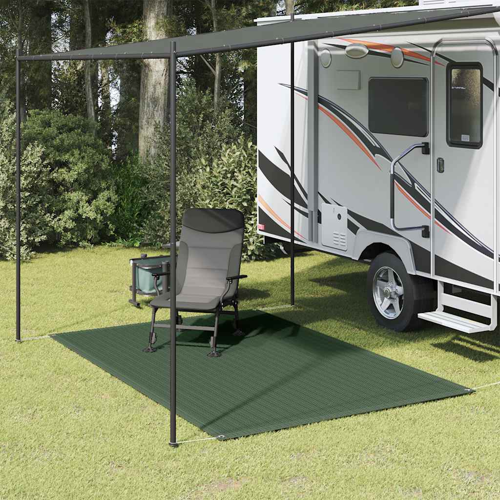 vidaXL Tent Carpet 250 x 300 cm HDPE Green