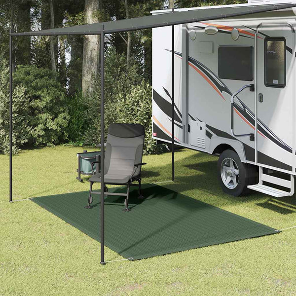 vidaXL Tent Carpet 250 x 300 cm HDPE Green